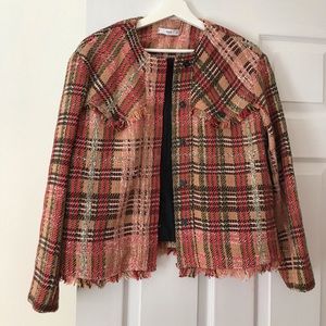 Mango jacquard jacket blazer New with tag US S